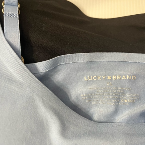 Lucky Brand 2 pc Pull-on Bra Set. Removable Pads, Adjustable Straps Wirefree - Picture 8 of 10